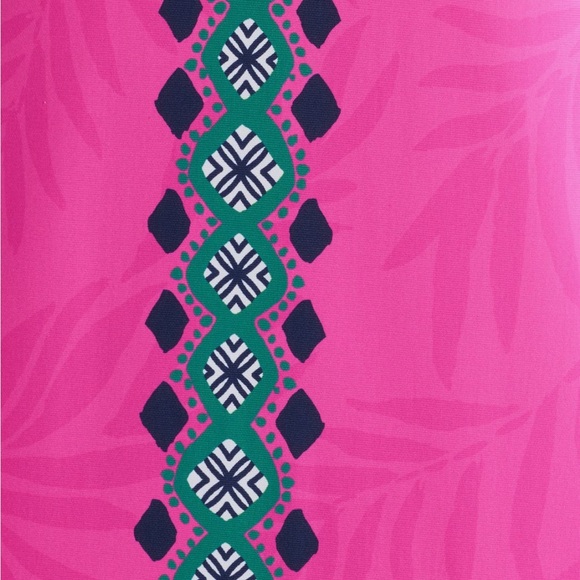Seralina Chilly Lilly Lilly Pulitzer Pink Maxi Dress with Green and Blue Accents - Picture 6 of 6